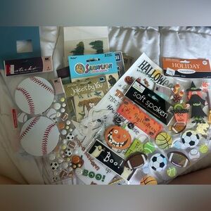 Assorted Sports and Halloween Stickers